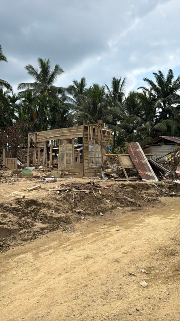 Destroyed houses and temporary tents seen during our Aceh Relief Mission three months after the disaster.